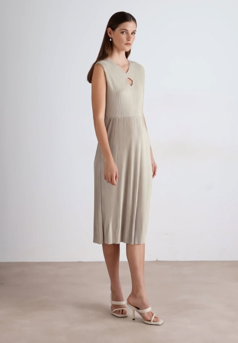 Exoa Pleated Dress