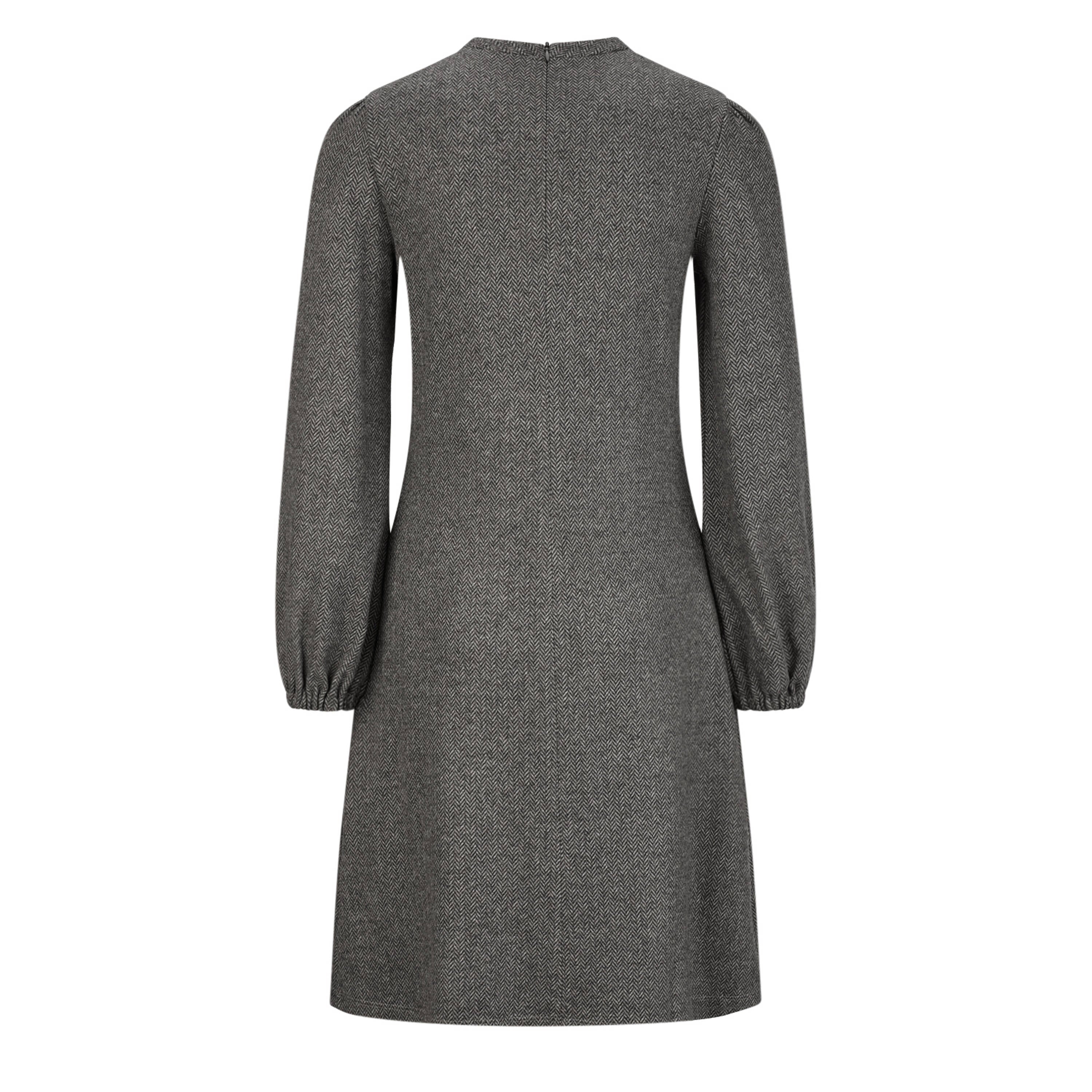 Gray dress with long sleeves on a white background