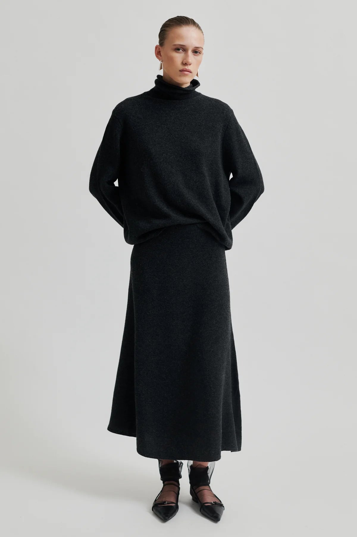 Neva Melange Grey Skirt