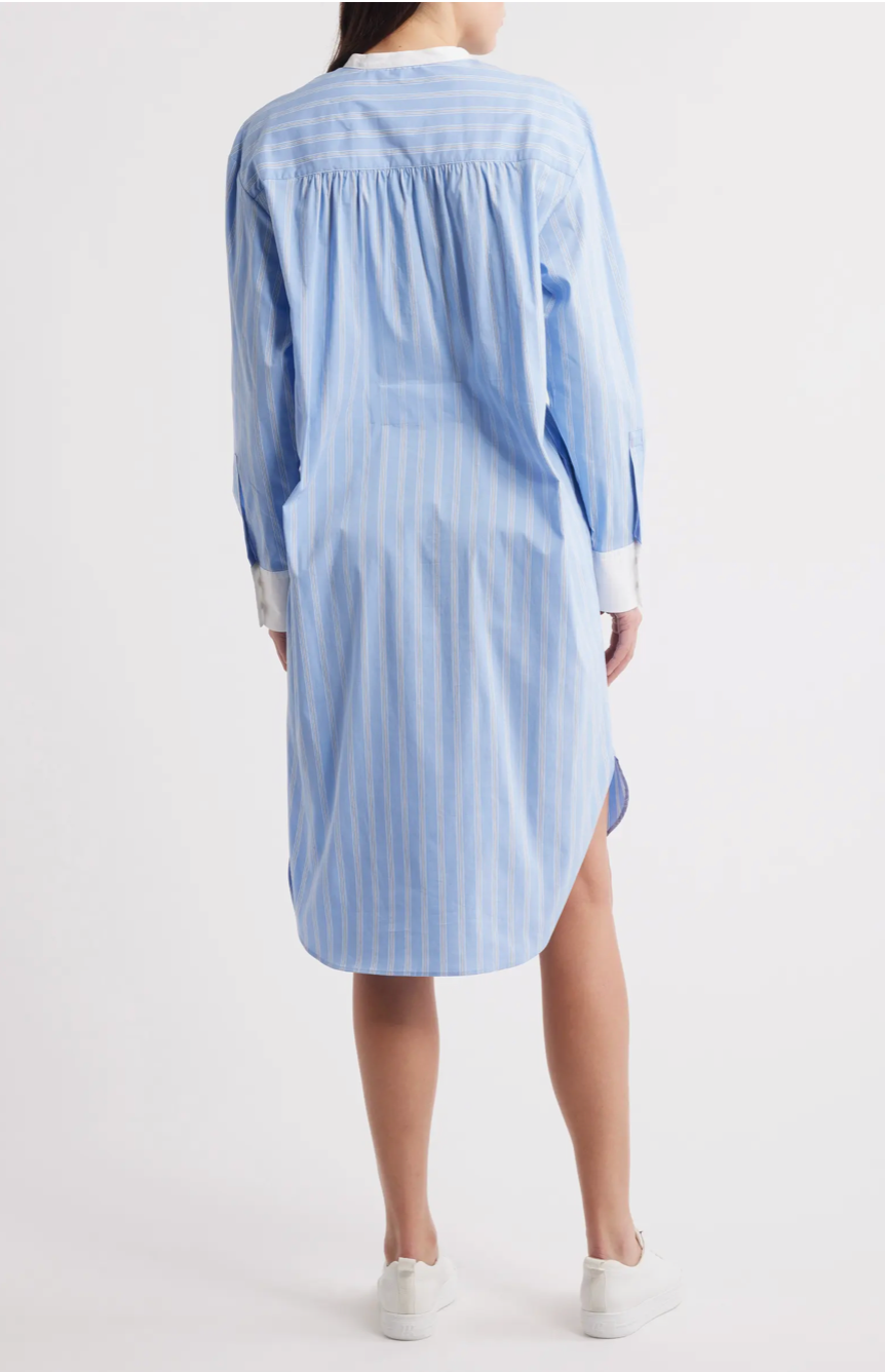 Dabime Long Sleeve Shirtdress