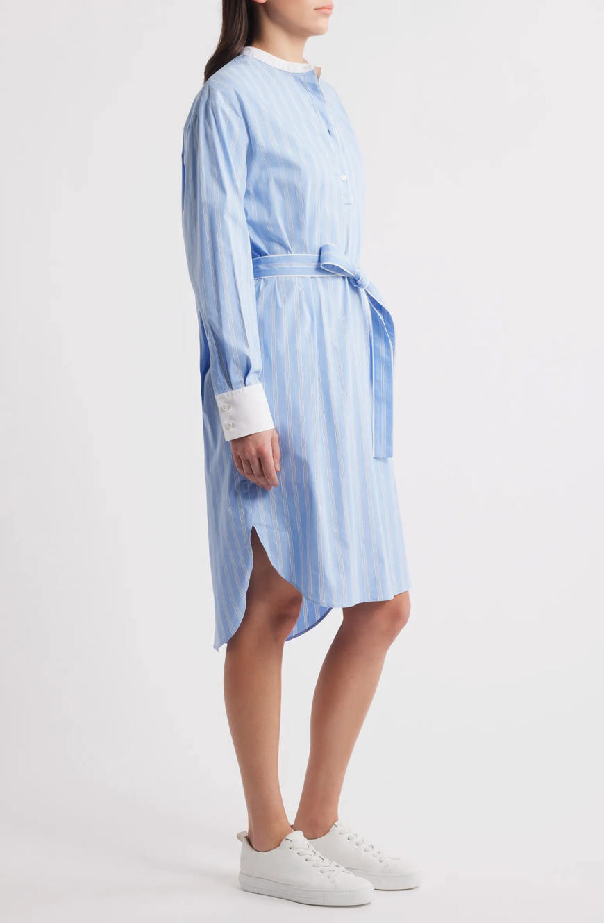 Dabime Long Sleeve Shirtdress