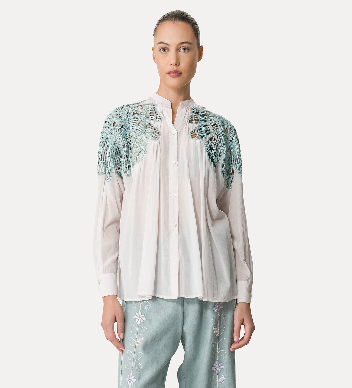 Bohemian Shirt with Inlay