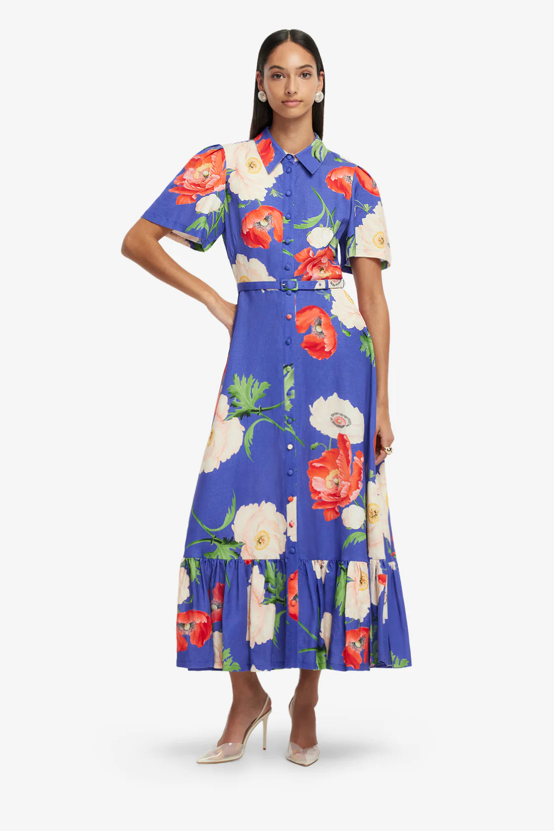 Leo lin becca dress in a video of a women walking
