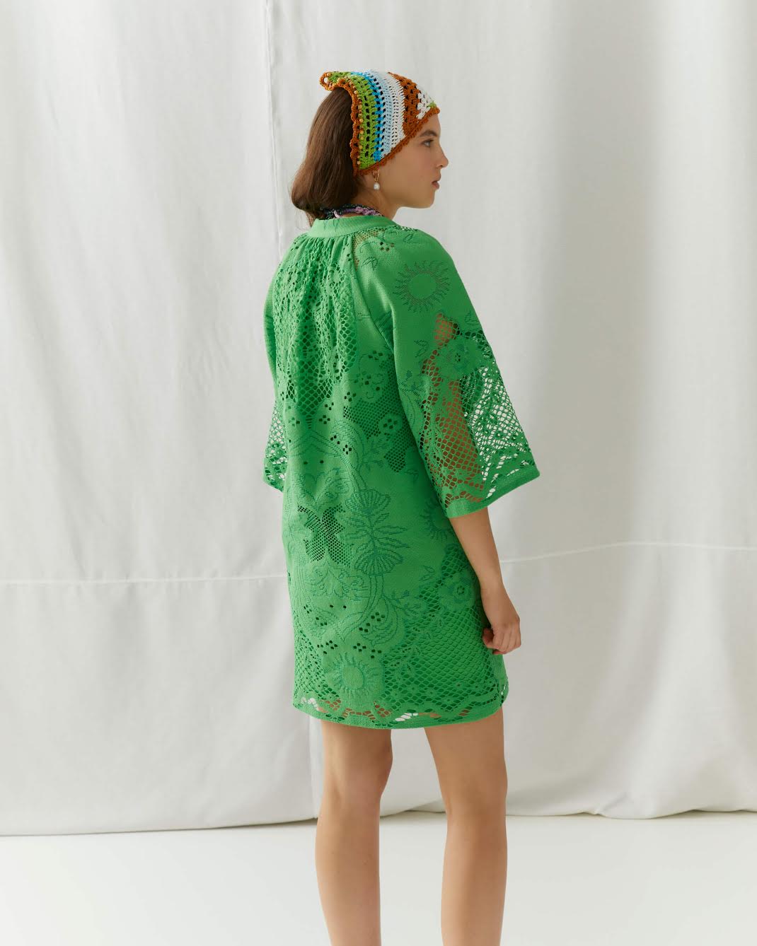 Beatrice B - Soleil Flash Green Lace Dress