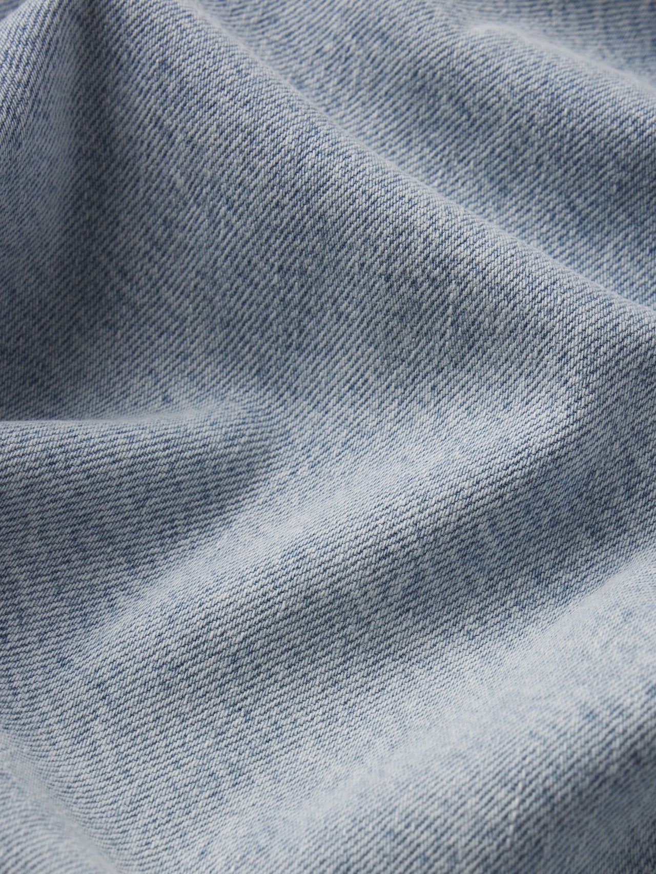 Close-up of textured blue fabric