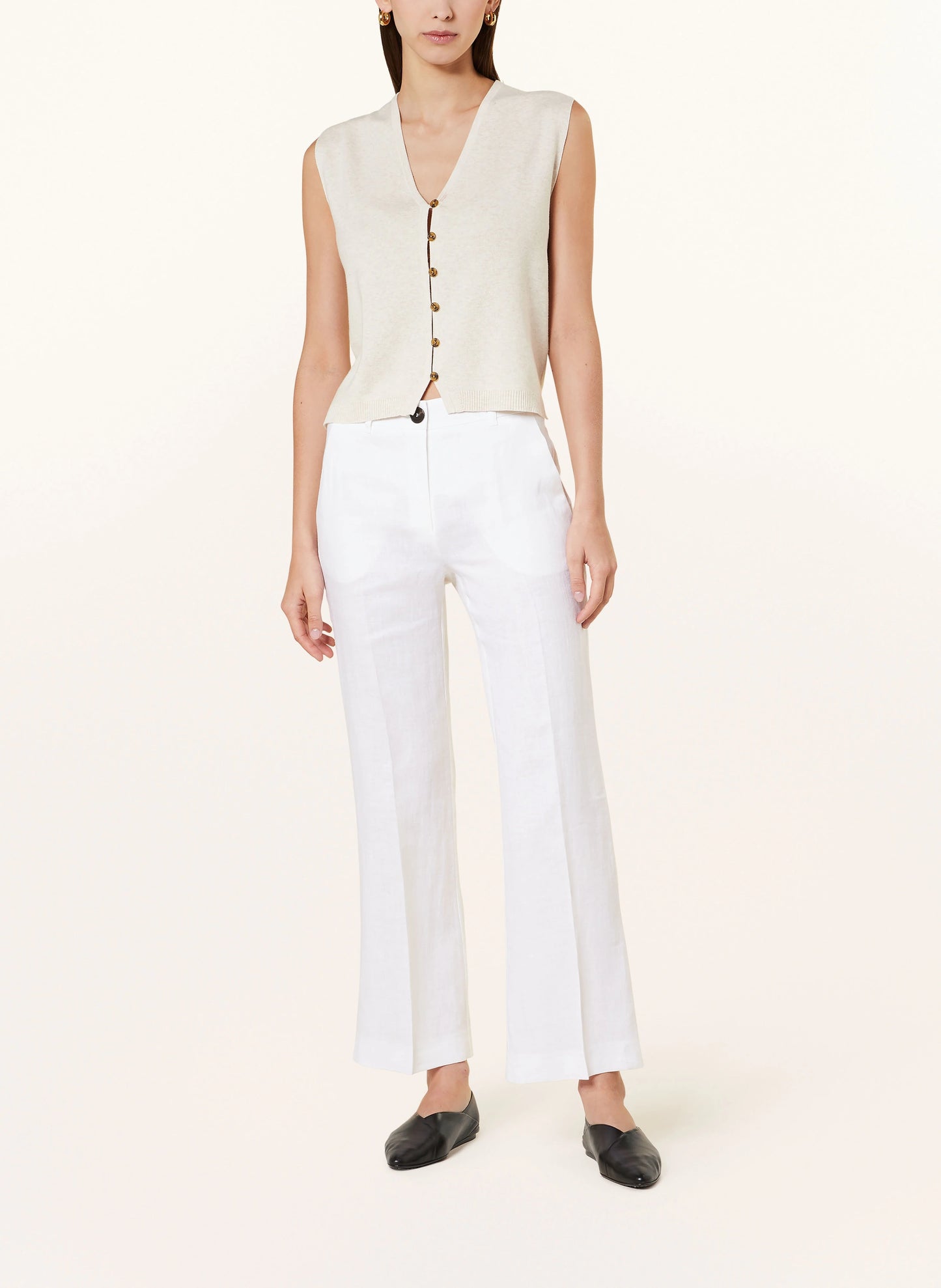 Marella  - Muschio Long Trouser in White