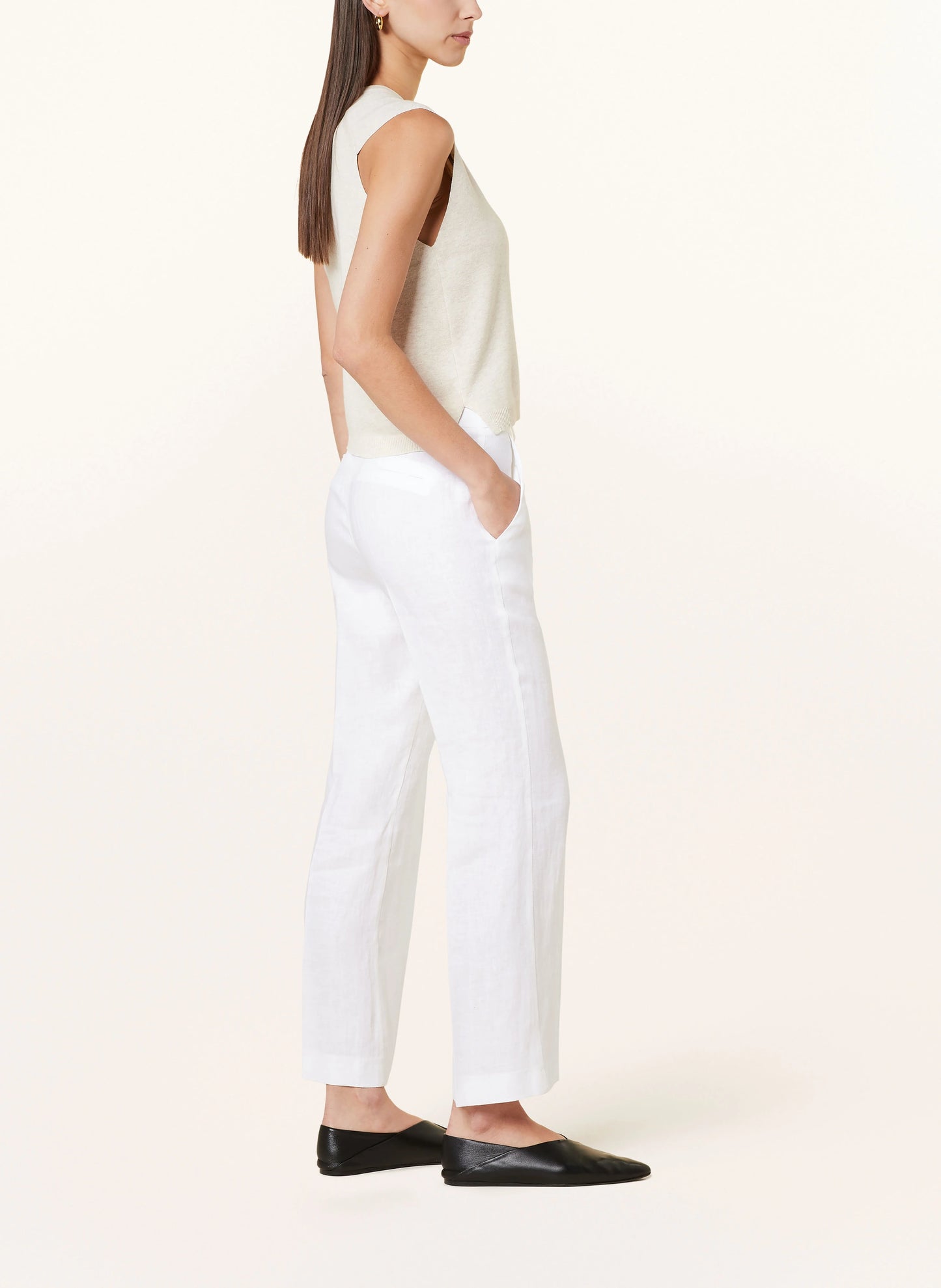 Marella  - Muschio Long Trouser in White