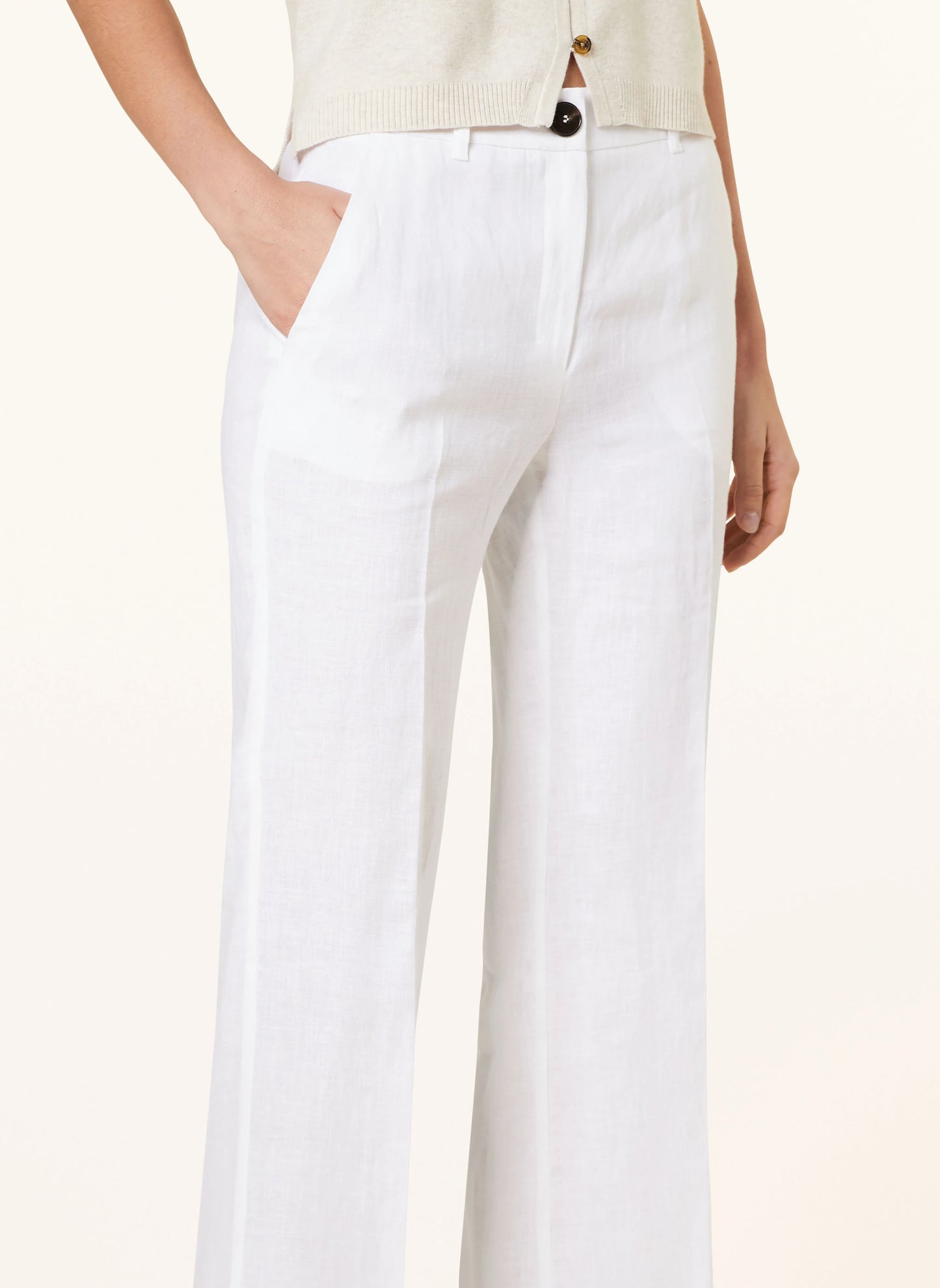 Marella  - Muschio Long Trouser in White