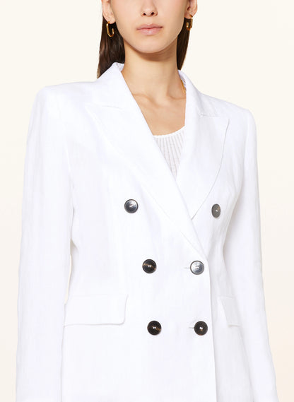 Marella - Afide Linen Blazer in White