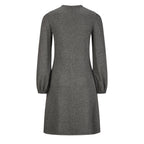 Gray dress with long sleeves on a white background