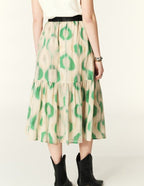 Clarie Skirt in Ecru Green