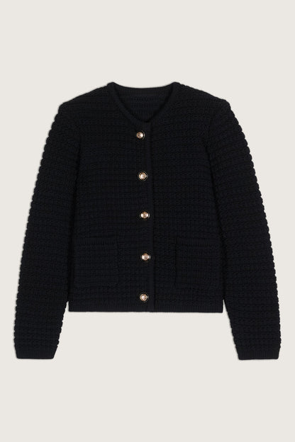 SS24 ba&sh - Gaspard Cardigan in Black