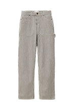 Striped pants on a white background