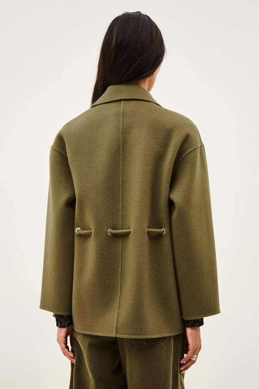 Cropped Adjustable Coat Kam