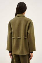Cropped Adjustable Coat Kam