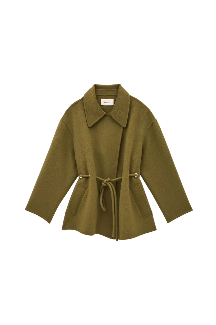 Cropped Adjustable Coat Kam