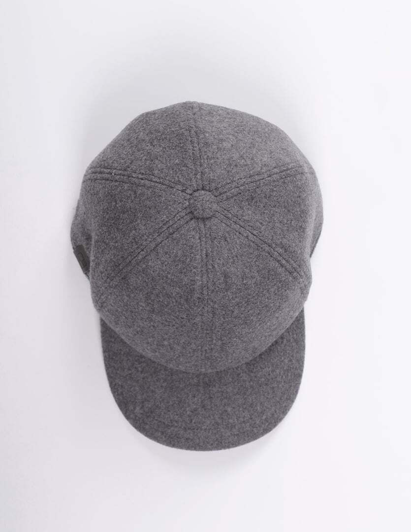 Gray cap on a white background