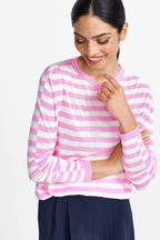 Striped fine knit Sweater