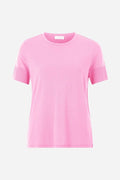 rich and royal Pink t-shirt on a white background shop online muse boutique hawthorn