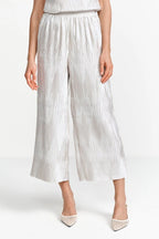 Pleated Trousers Pearl White