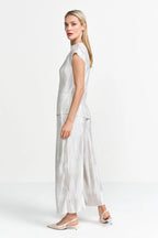 Pleated Trousers Pearl White