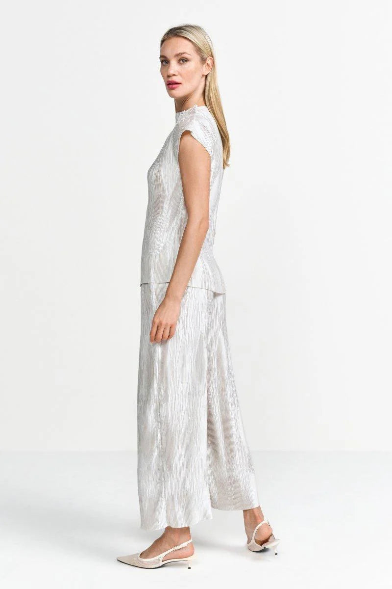 Pleated Trousers Pearl White