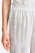 Pleated Trousers Pearl White