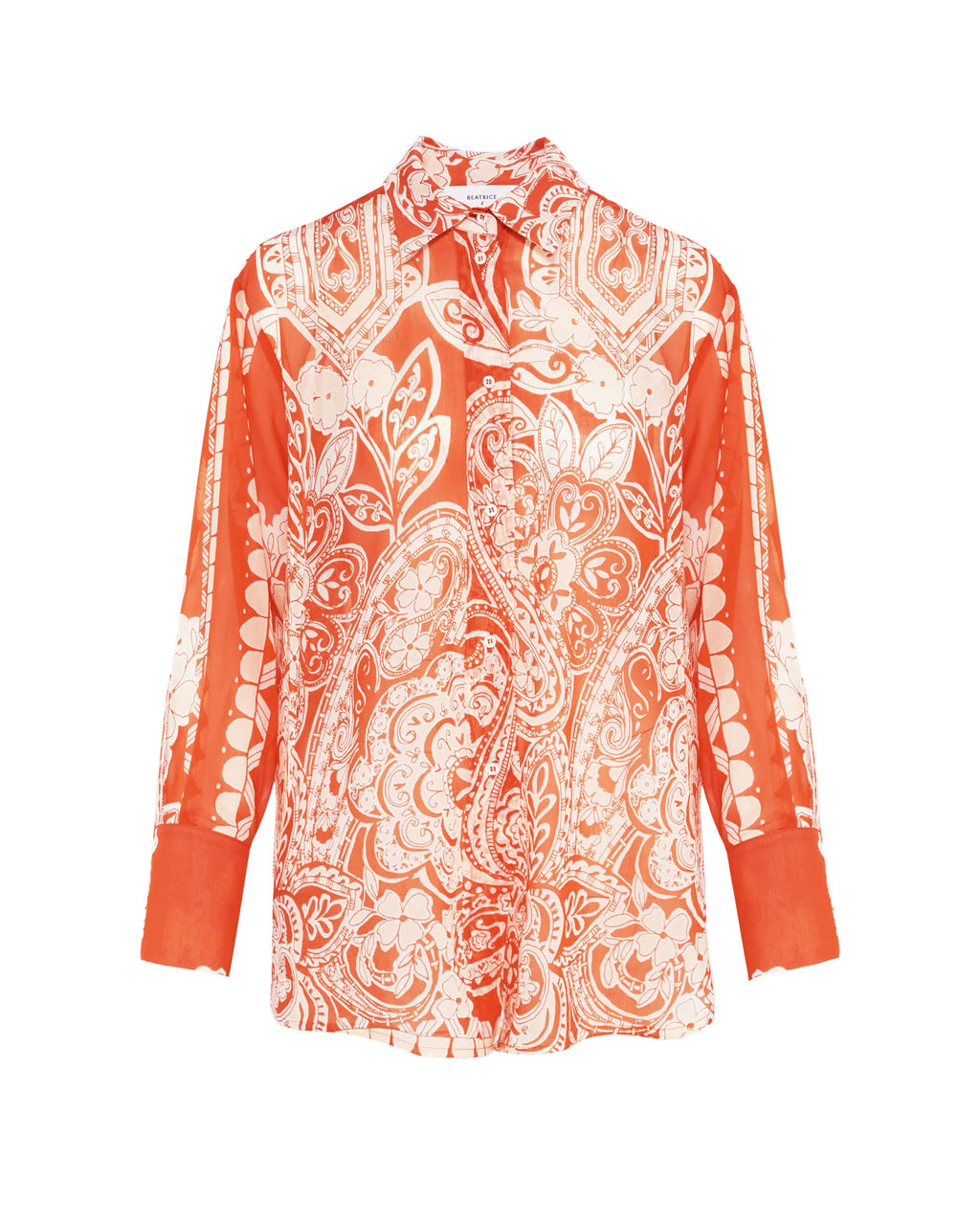 Dafne Printed Shirt in Muslin and Silk