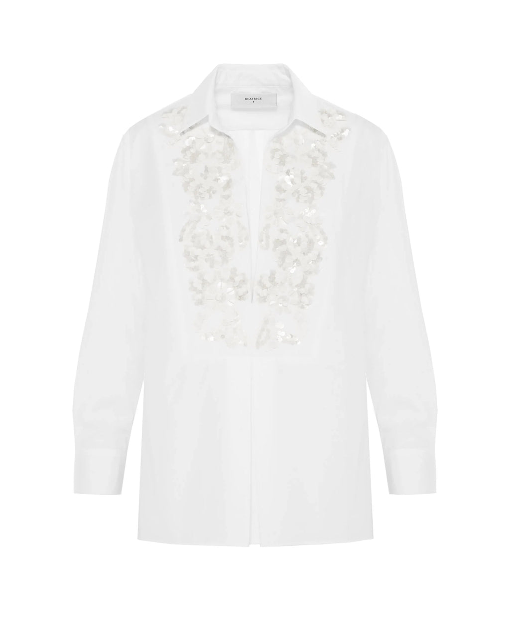 Vega Cotton Shirt with Embossed Plastron