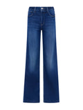 Blue jeans on a white background. l'agence scottie wide leg 