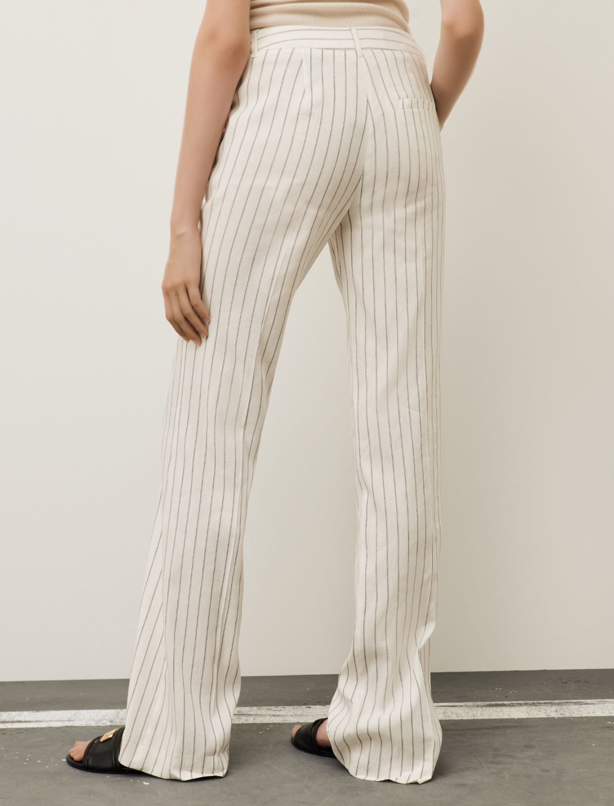 Marella - Ulivo Long Trouser in Stripe