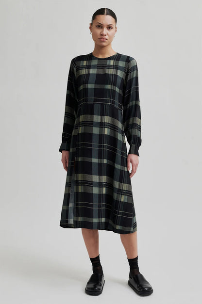 Second Female - Checca Check Dress Black