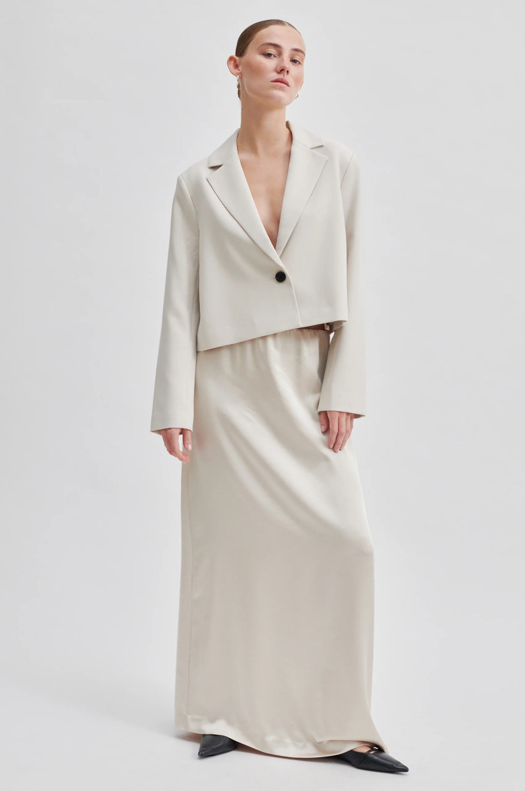SS24 Second Female - Odile Maxi- Skirt in Stone