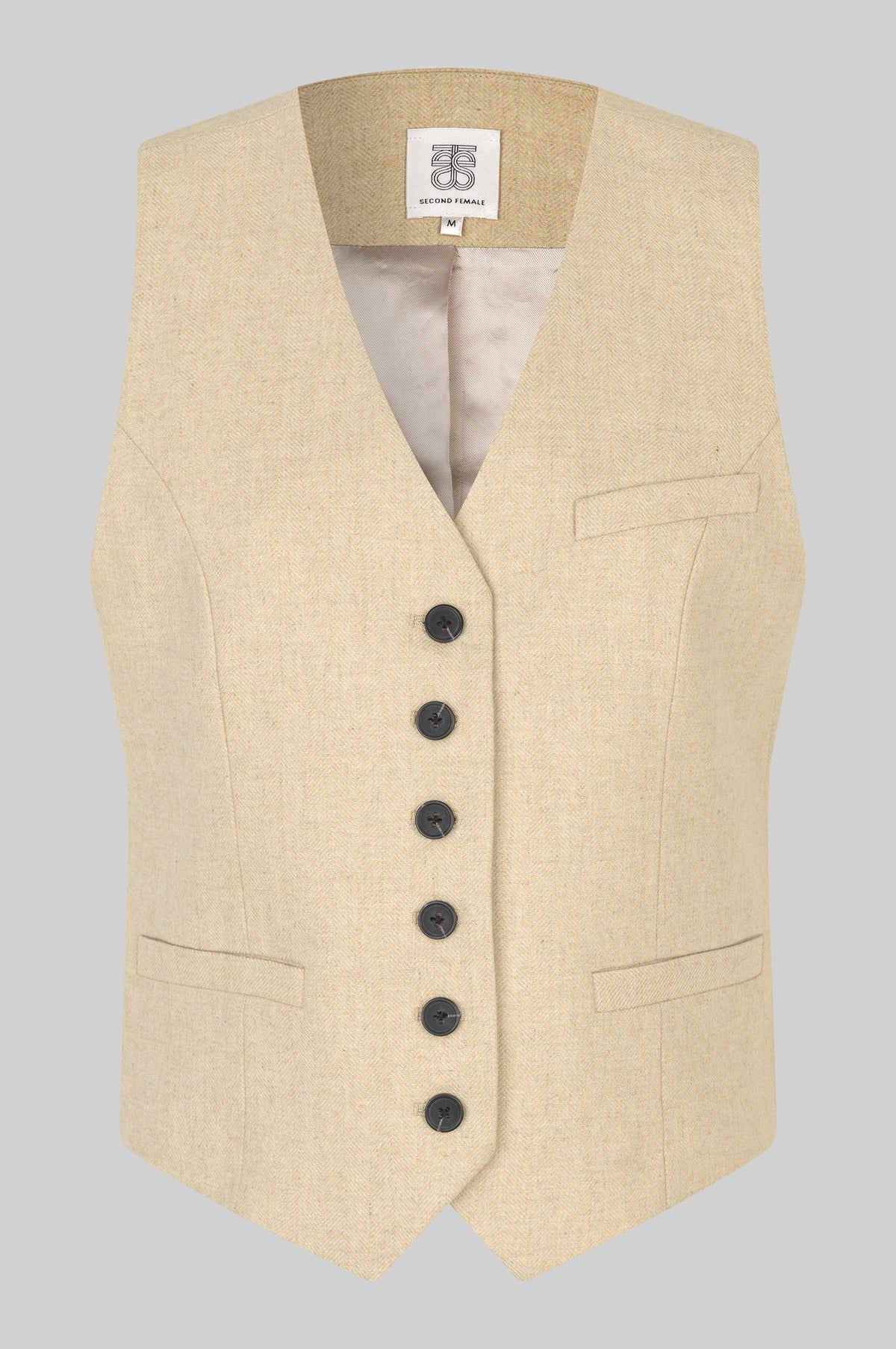 Navada Waistcoat Beige Melange