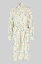 Floral patterned dress on a gray background