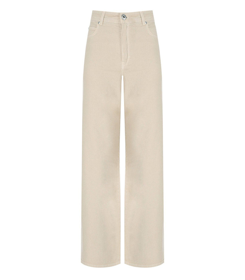 Beige pants on a white background. weekend Max Mara  Medina pants 