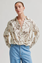Soil Front Twist Shirt Eggnog
