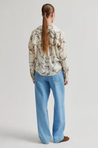Soil Front Twist Shirt Eggnog