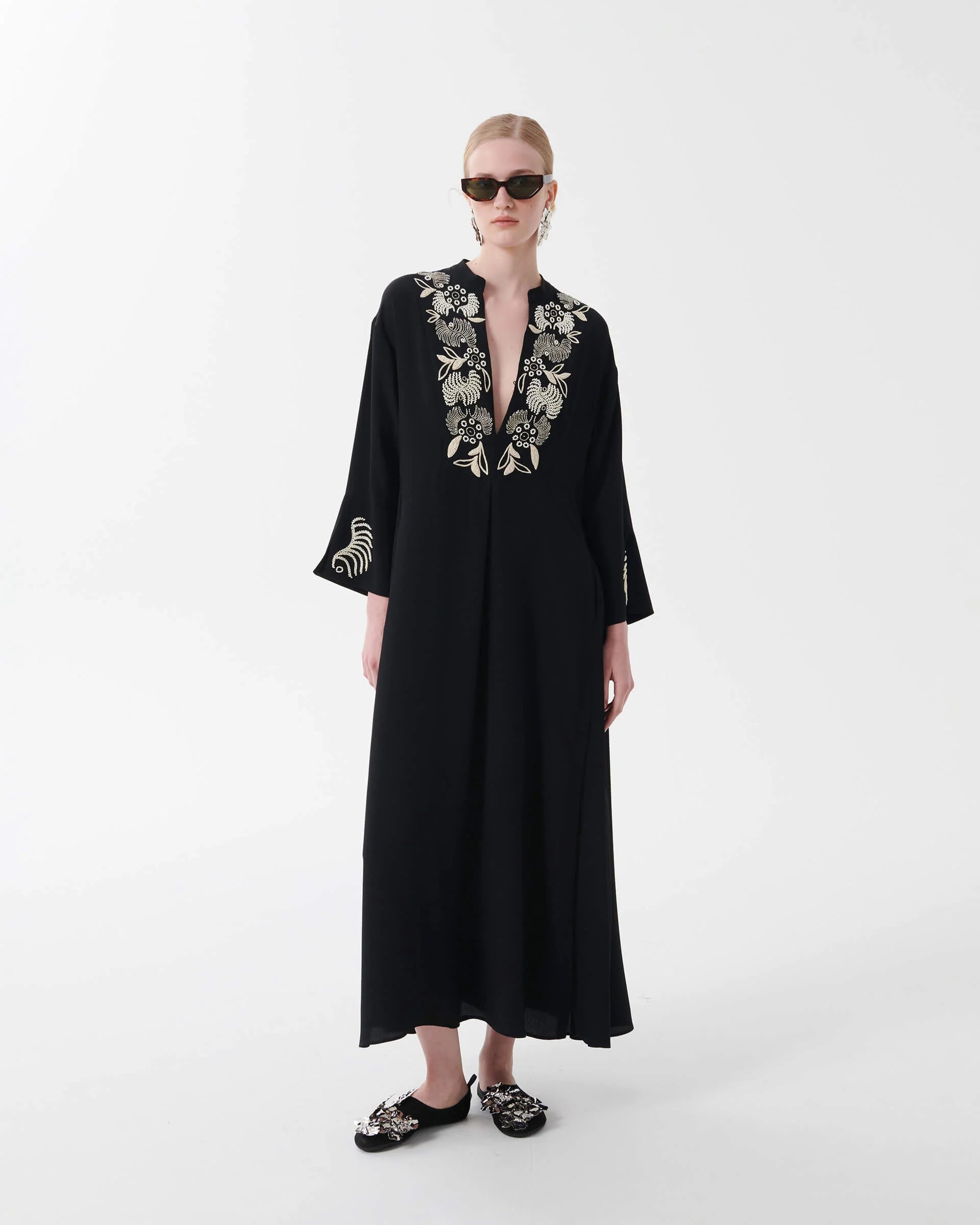 Torre Silk Crepe De Chine Dress