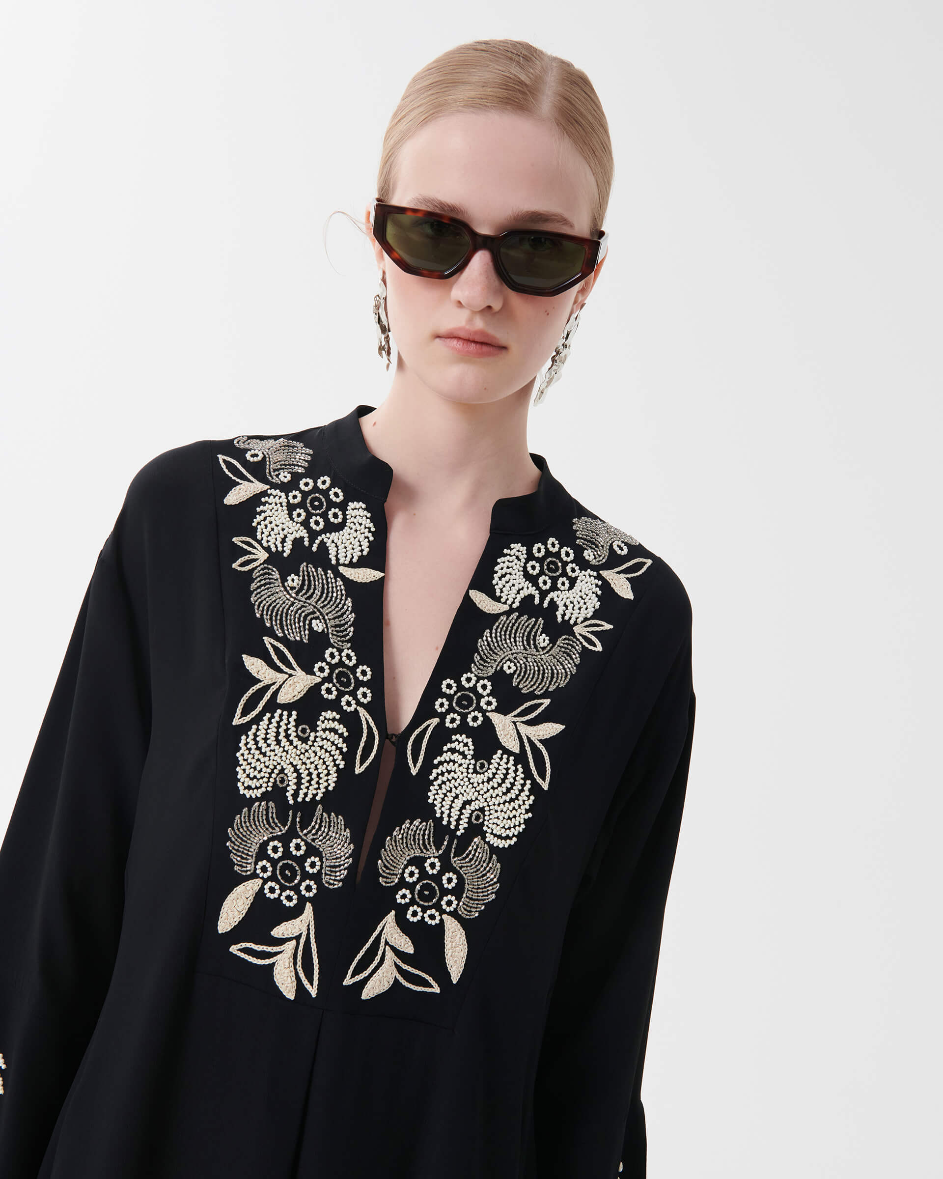 Torre Silk Crepe De Chine Dress