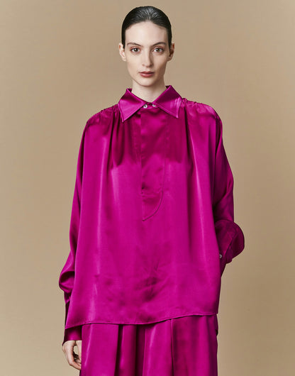 High - Mindful Blouse in Fuchsia