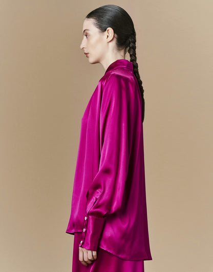 High - Mindful Blouse in Fuchsia