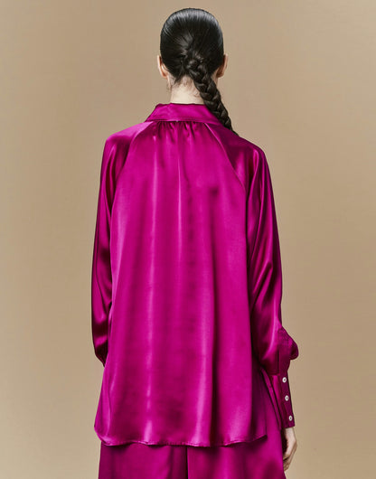 High - Mindful Blouse in Fuchsia