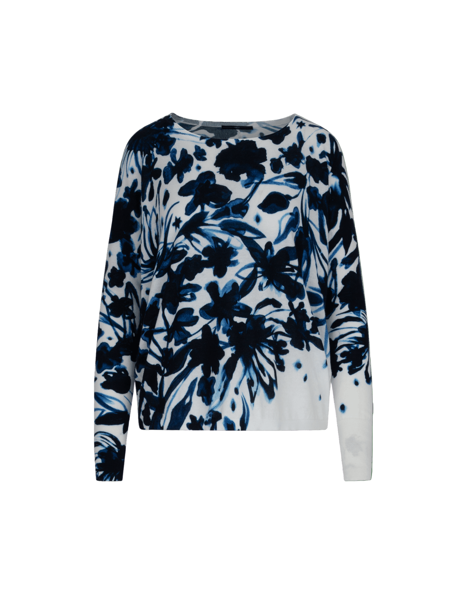 Floral patterned top on a transparent background