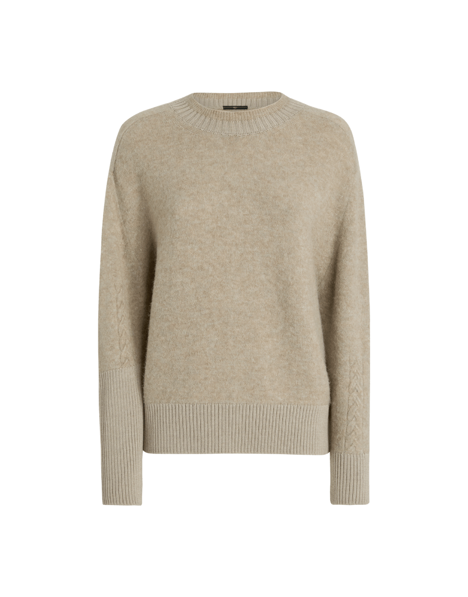 Beige sweater on a transparent background
