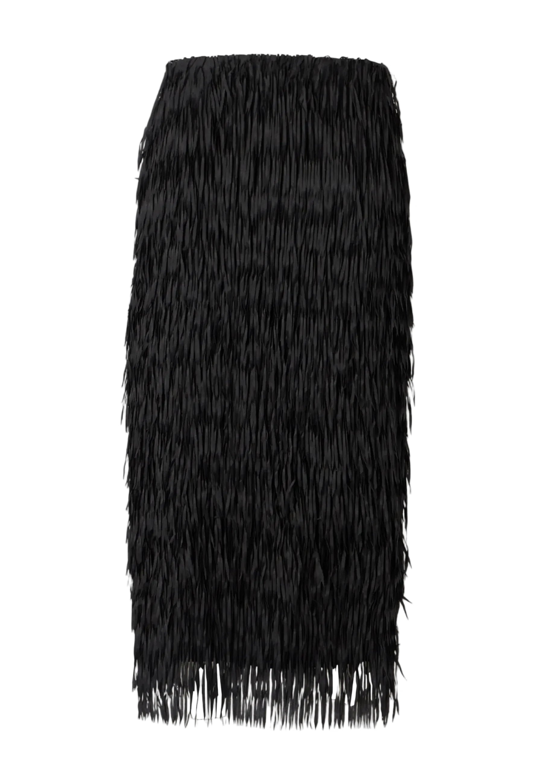 Sabrina black skirt with fringes day Birger et Mikkelsen 