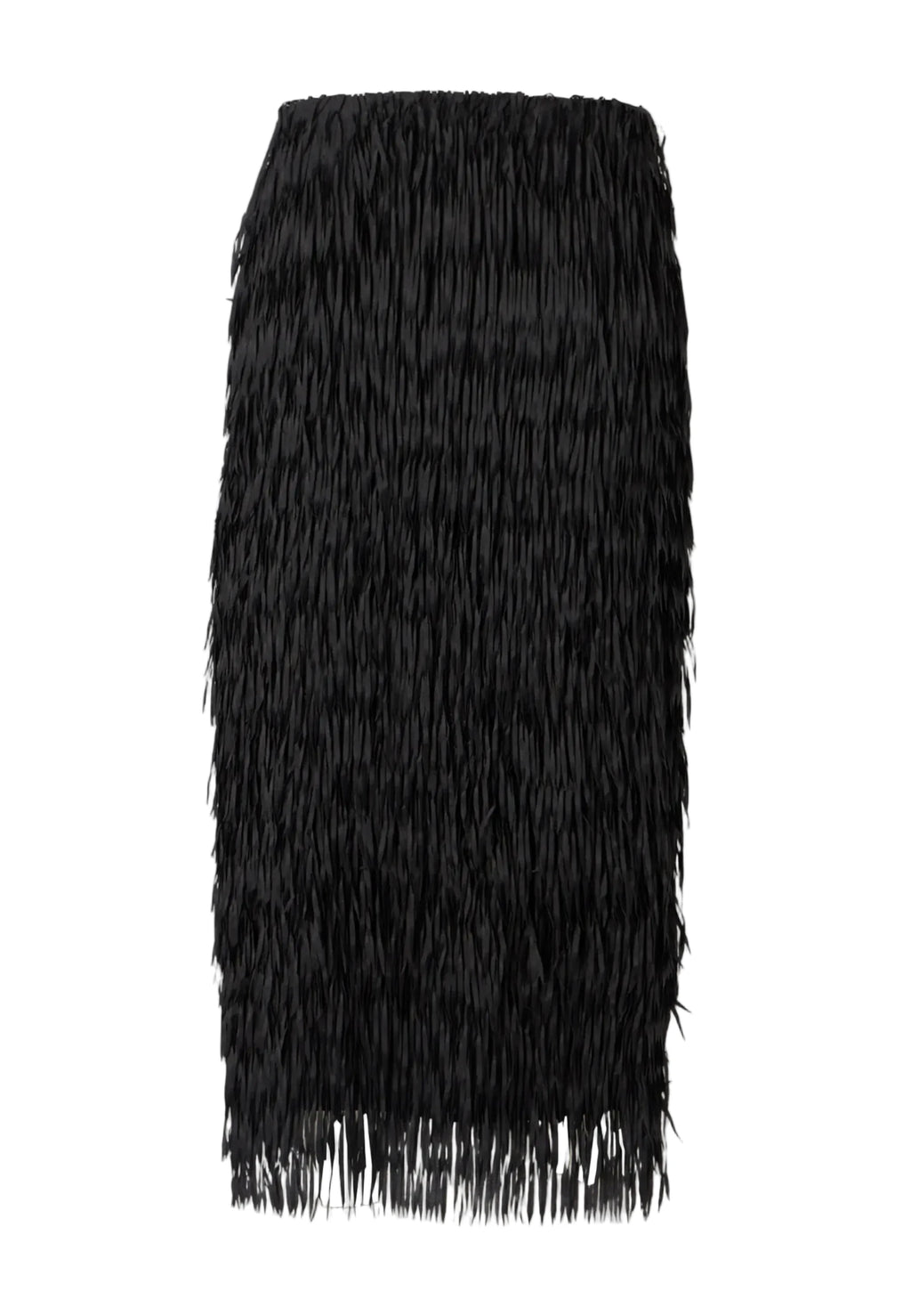 Sabrina black skirt with fringes day Birger et Mikkelsen 