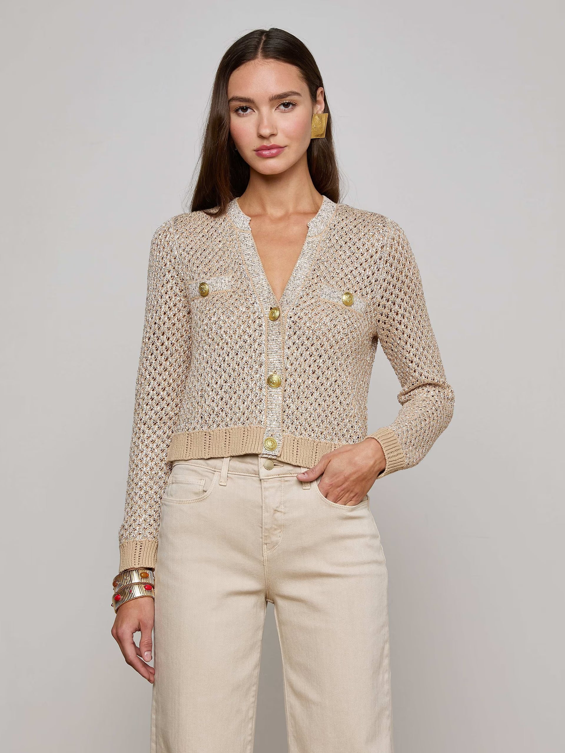 Blanca Sequin Cardigan