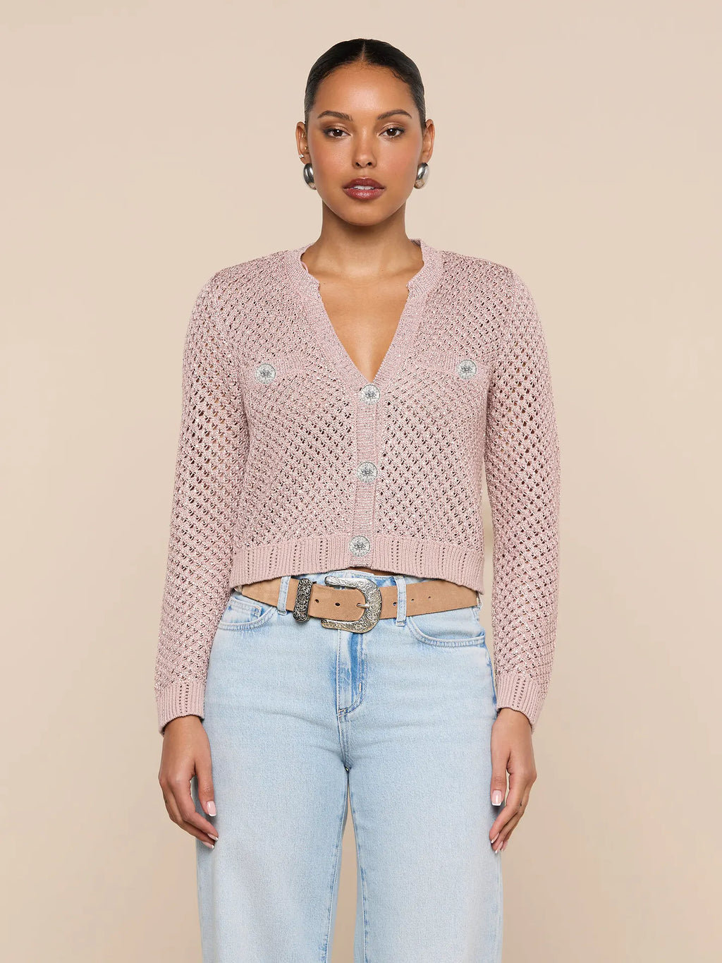 Blanca Sequin Cardigan