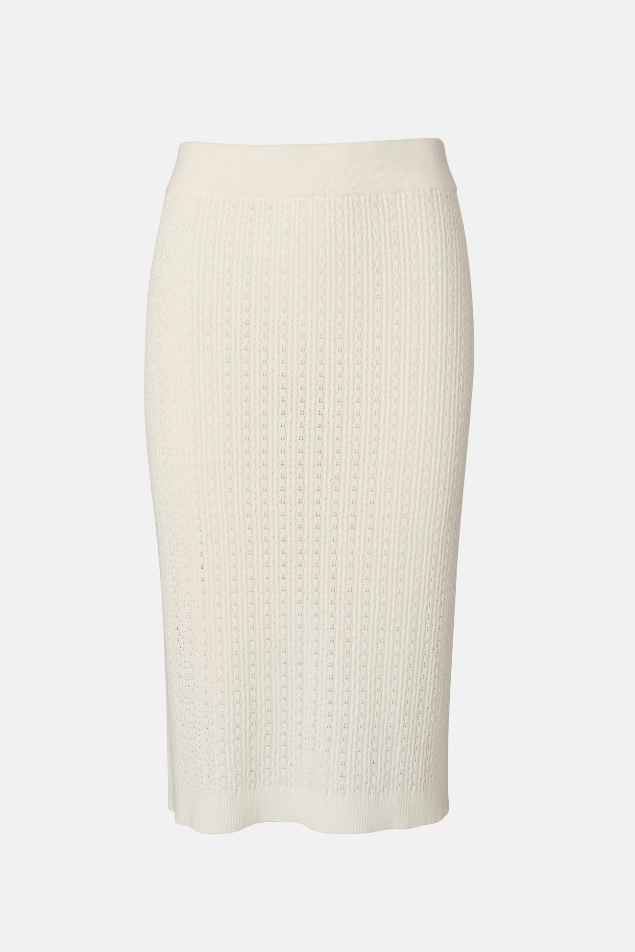 on parks beige colored skirt with a textured pattern, likely made from a blend of viscose and nylon.shop online